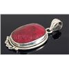 Image 2 : RUBY CORRUNDUM 45.05CTW STERLING SILVER PENDANT