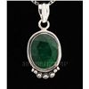 Image 1 : EMERALD BERYL 31.95CTW STERLING SILVER PENDANT