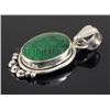 Image 2 : EMERALD BERYL 31.95CTW STERLING SILVER PENDANT