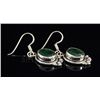 Image 2 : EMERALD BERYL 25.18CTW MINI SILVER HOOK EARRING