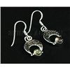Image 3 : Natural Tourmaline 12.39ctw Crescent Design .925 Earrin