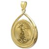 Image 1 : 2012 1/2 oz Gold Eagle Teardrop Pendant (Prong Bezel) 1