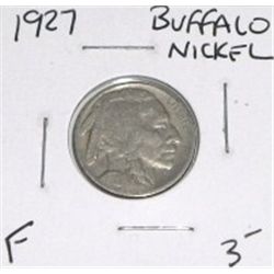 1927 BUFFALO NICKEL RED BOOK VALUE IS $3.00+ *NICE EARLY FINE GRADE COIN*!! NICKEL CAME OUT OF SAFE!