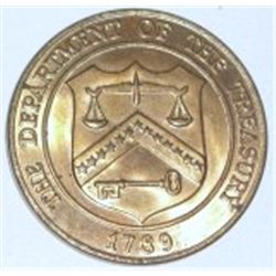 1789 U.S. DENVER MINT *DEPARTMENT OF THE TREASURY* COIN *RARE HARD TO FIND AU HIGH GRADE*!!