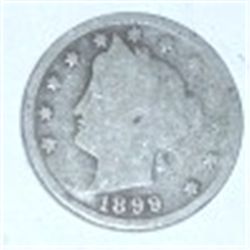 1899 LIBERTY HEAD "V" NICKEL *NICE EARLY NICKEL*!! COIN CAME OUT OF SAFE!!
