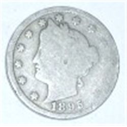 1895 LIBERTY HEAD "V" NICKEL *NICE EARLY NICKEL*!! COIN CAME OUT OF SAFE!!