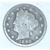 1898 LIBERTY HEAD "V" NICKEL RED BOOK VALUE IS $5.00+ *NICE EARLY NICKEL*! COIN CAME OUT OF SAFE BOX
