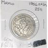 Image 1 : 1886 SILVER MEXICO MO/M 25 CENTOVOS WORLD BOOK VALUE IS $80.00+ *RARE VERY FINE GRADE*!!