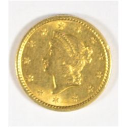 1851 T1 $1 gold