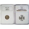 Image 1 : 1949S Roosevelt dime  NGC66 + 57D NGC67  est $75-$100