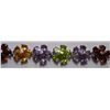 Image 1 : 25.420g Bracelet of Citrine,Peridot,Amethyst and Garnet in Silver