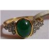 Image 1 : 2.454g Ring in 14kt 2.078g Gold,0.36 Ctw Diamond,1.52 Ctw Emerald
