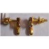 Image 2 : 2.512g Earring in 14kt 2.43g Gold,0.41 Ctw Diamond