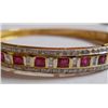 Image 3 : 12.267g Bracelet in 14kt 11.728g Gold,0.79 Ctw Diamond,1.93 Ctw Ruby