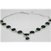 Image 1 : Emerald 30.80g Necklase in Silver