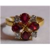Image 1 : 3.598g Ring in 14kt 3.278g Gold,0.25 Ctw Diamond,1.35 Ctw Ruby