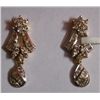 Image 1 : 4.753g Earring in 14kt 4.549g Gold,1.02 Ctw Diamond