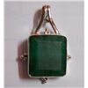 Image 1 : 5.90g Pandent of Emerald in silver