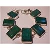 Image 1 : 40.82g Bracelet of Emerald in Silver