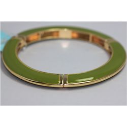 YELLOW BRASS GREEN BRACELET
