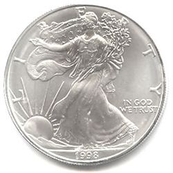 Uncirculated Silver Eagle 1998