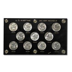 Uncirculated Wartime Nickel Set 1942-1945 (11pcs)