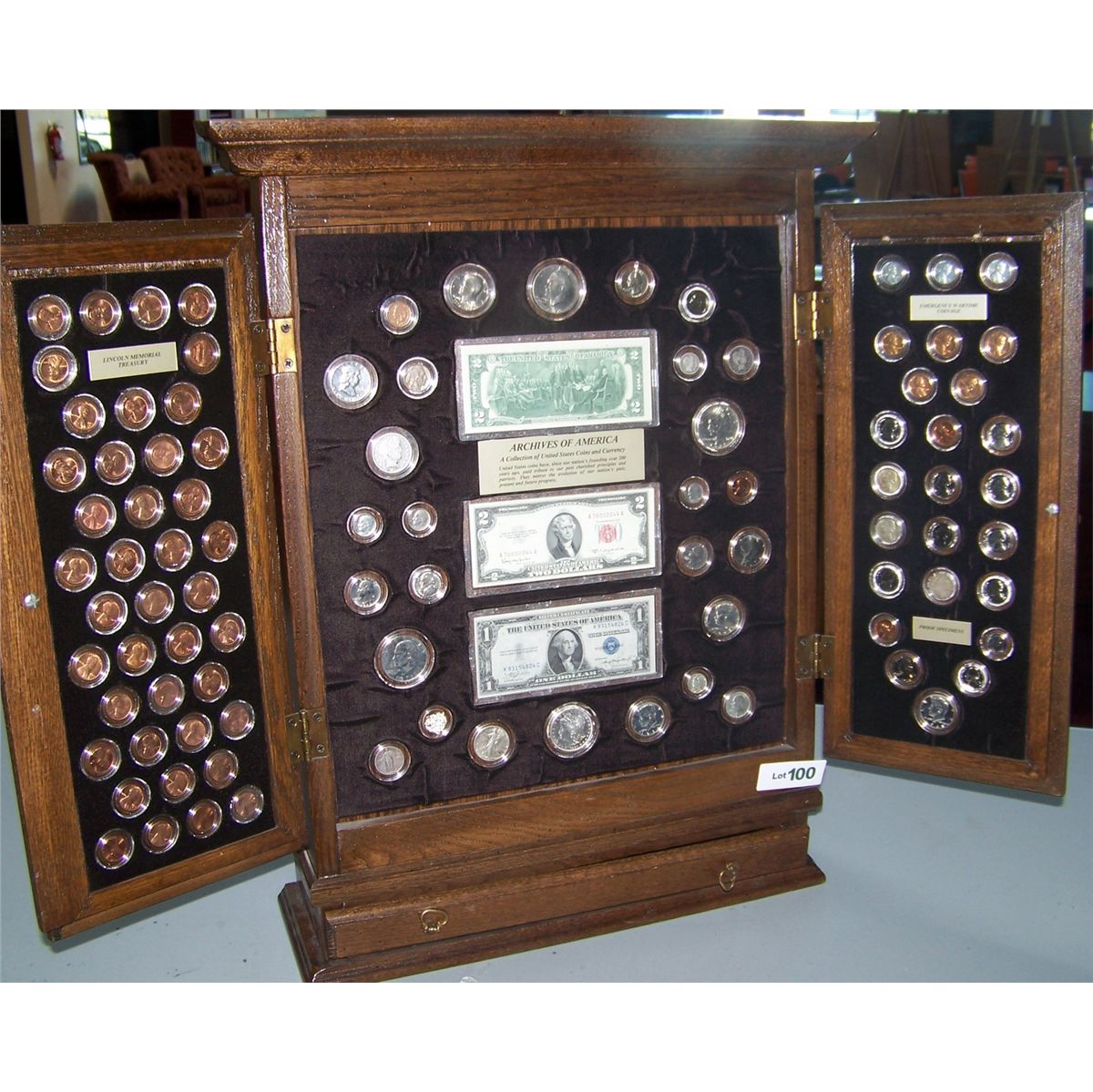 ARCHIVES OF AMERICA COLLECTION OF U.S COINS & CURRENCY
