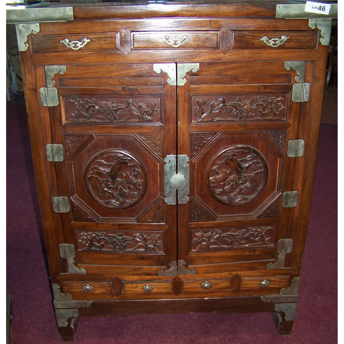 ANTIQUE KOREAN CHEST 45T X 37W
