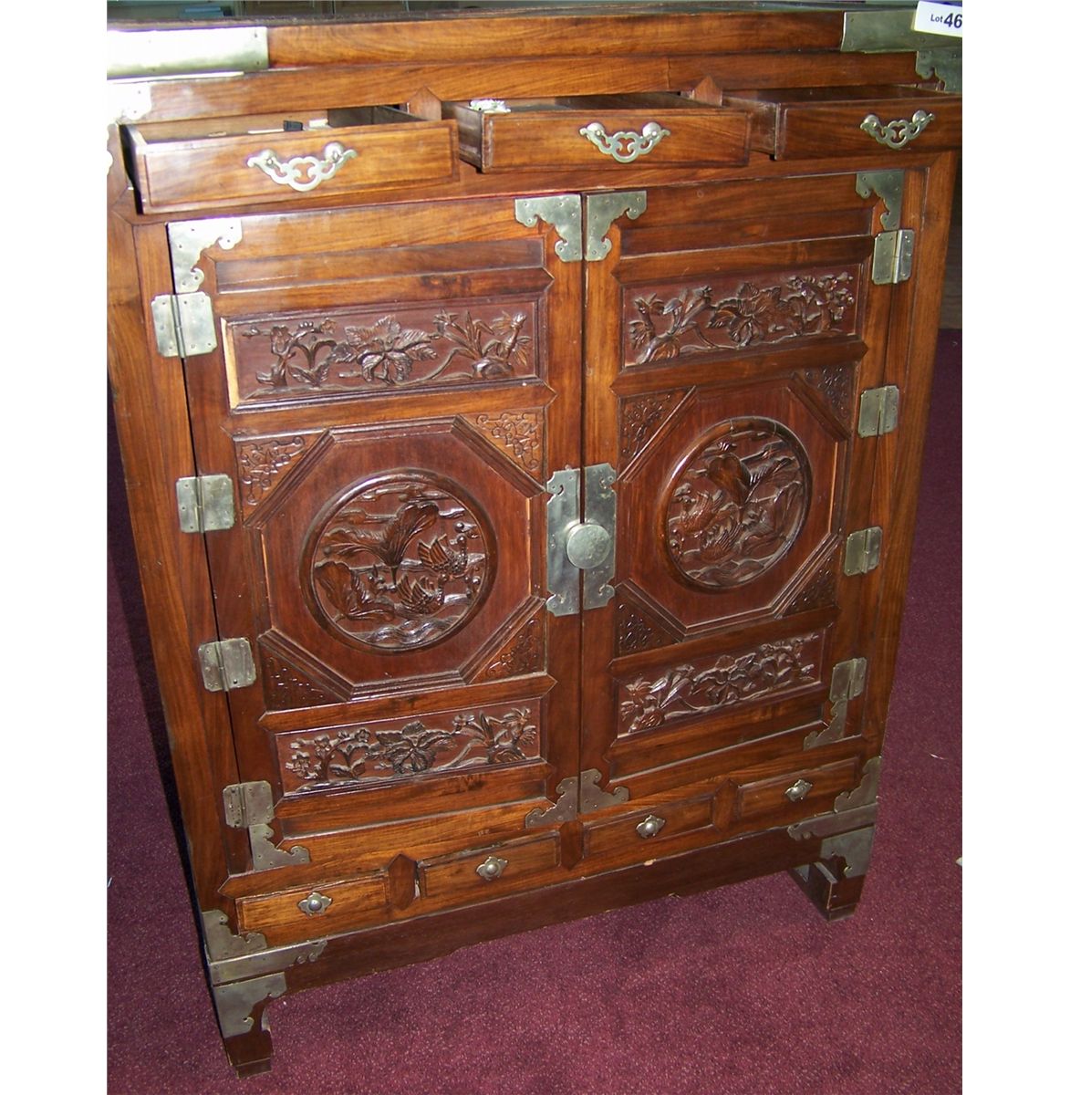 ANTIQUE KOREAN CHEST 45T X 37W