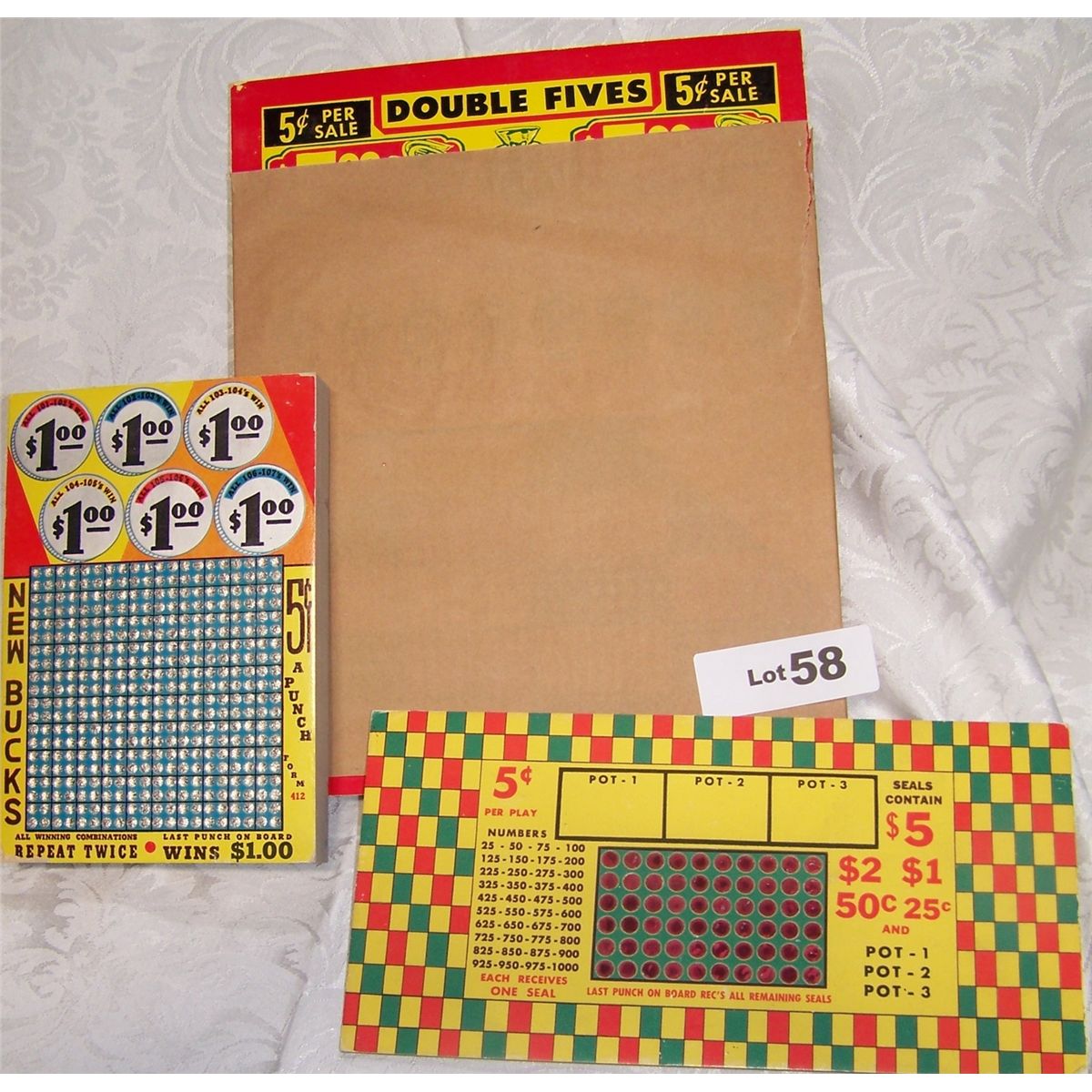 (3X) RARE VINTAGE/ ANTIQUE PUNCH BOARDS