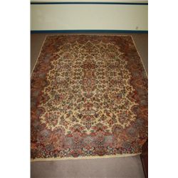 Large Antique Room Size Karastan Rug Kirman Pat.