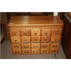 Oak Stacking file cabinet  2 sections