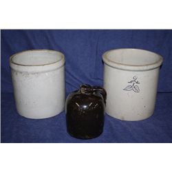 Group of 3 Antique Stoneware