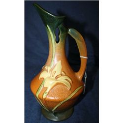 Roseville Zephyr Lily Ewer 10"