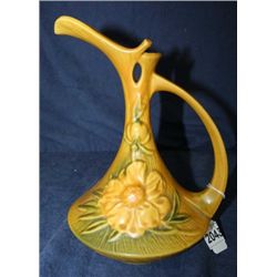 Roseville Peony Ewer 10"
