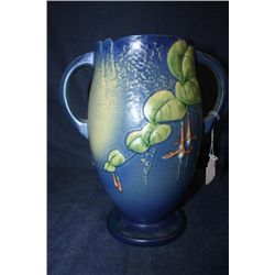 Roseville Fuschia Vase 10" Blue