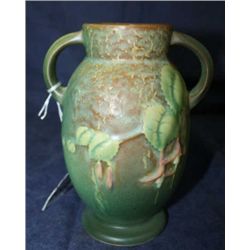 Roseville Bushberry 7" Vase Green 1948