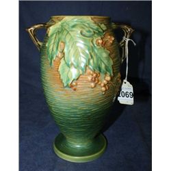 Roseville Bushberry 9" Vase Green 1948
