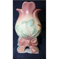 Hull Bowknot Footed Vase 6"