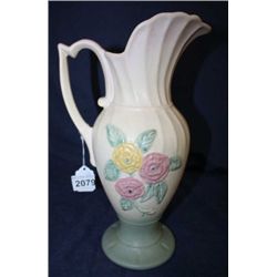 Hull Open Rose Ewer 13.25"