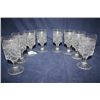 Image 1 : 8 Goblets ( Pressed Glass )