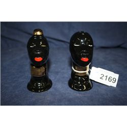 Black Tribal Salt & Pepper Shakers