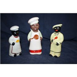 3 Pcs Misc Black Chefs Shakers