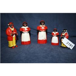5 pc Mammy Shaker Set & Pitcher