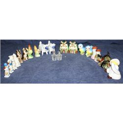 Tray Lot Figural Salt and Pepper Shakers