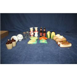 Tray Lot Figural Salt and Pepper Shakers