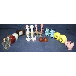Tray Lot Figural Salt and Pepper Shakers