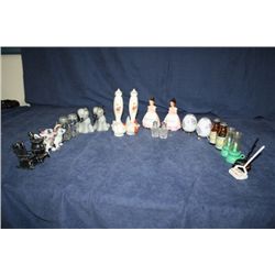 Tray Lot Figural Salt and Pepper Shakers