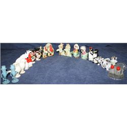 Tray Lot Figural Salt and Pepper Shakers