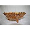 Image 1 : Imperial Glass Footed Carnival Bowl w/Roses Marigo